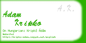 adam kripko business card